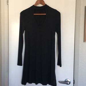 Express Black Cut Out Long Sleeve Dress Size Small